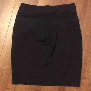 The Limited Black Wrap/Tulip Skirt